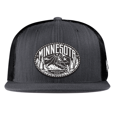 Minnesota Traveler Flat Trucker Charcoal