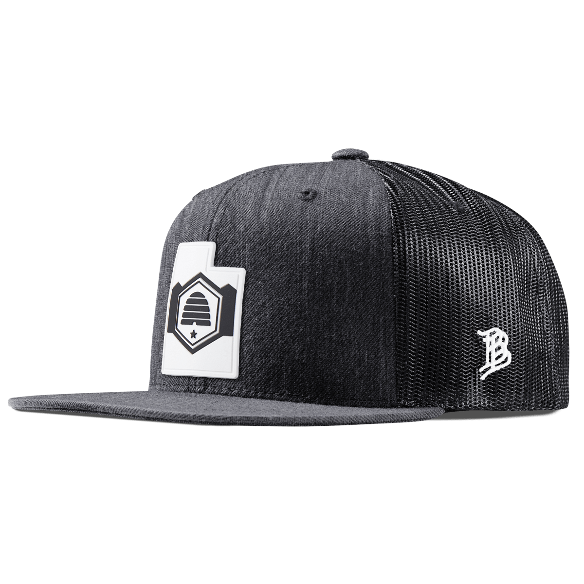Utah Moonlight Flat Trucker Charcoal
