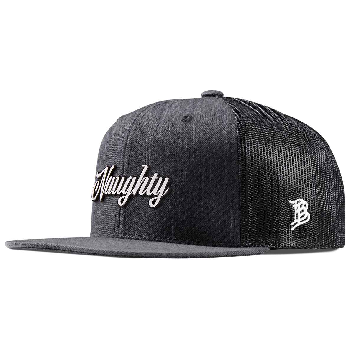 Naughty Flat Trucker Charcoal