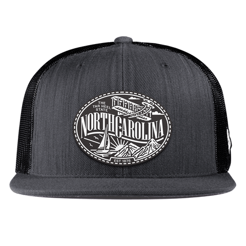 North Carolina Traveler Flat Trucker Charcoal