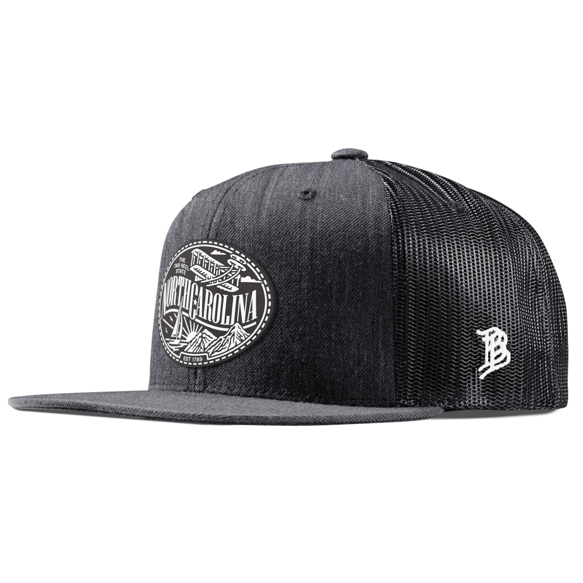 North Carolina Traveler Flat Trucker Charcoal