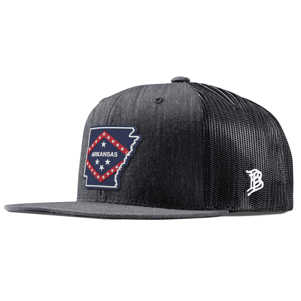 Arkansas Patriot Series Flat Trucker Charcoal