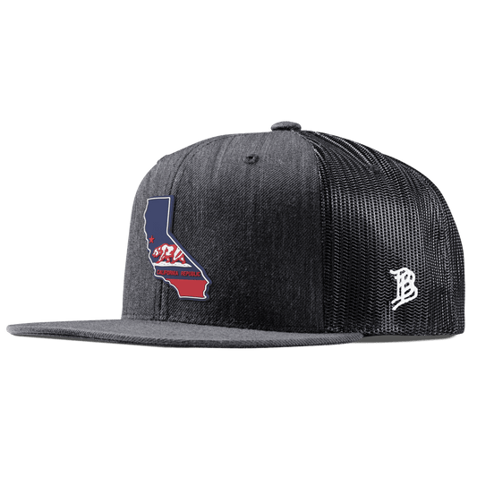 California Patriot Series Flat Trucker Charcoal