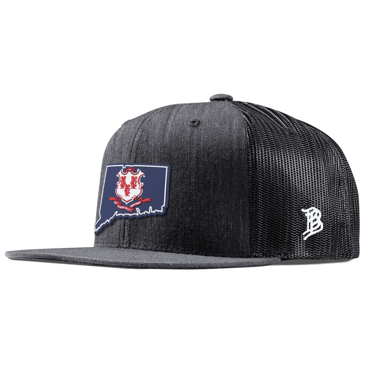 Connecticut Patriot Series Flat Trucker Charcoal