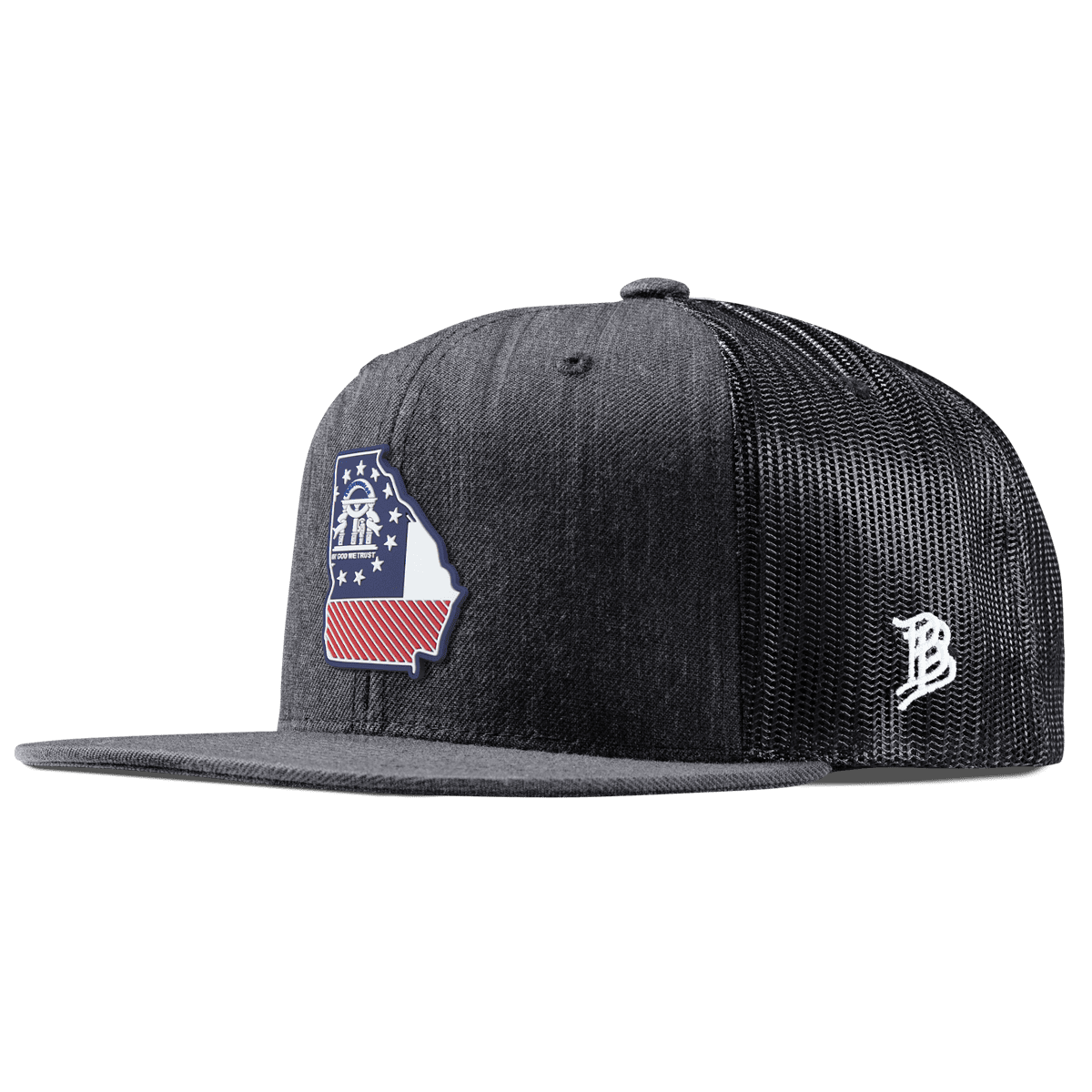 Georgia Patriot Series Flat Trucker Charcoal