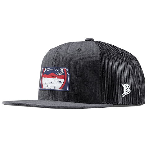 Kansas Patriot Series Flat Trucker Charcoal