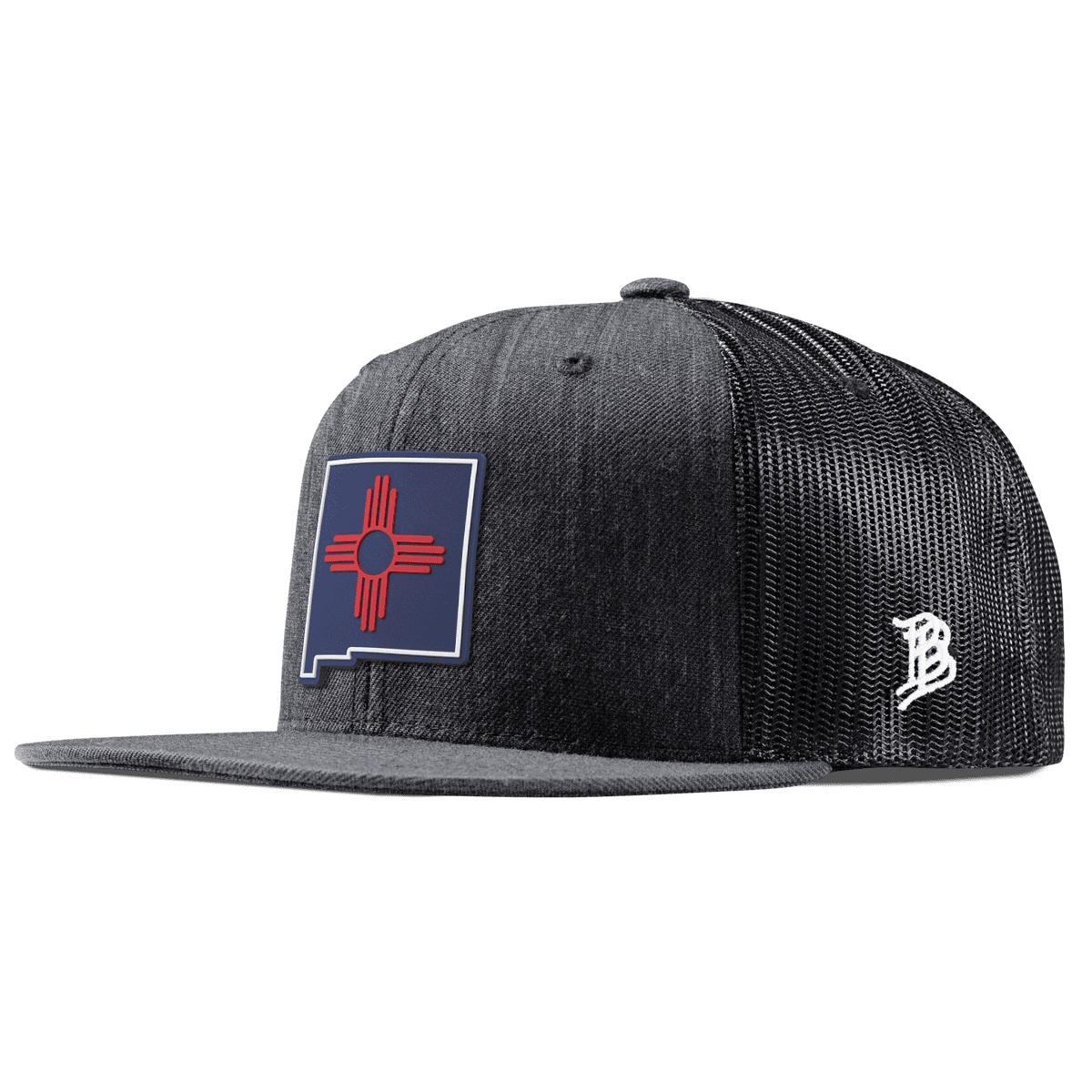 New Mexico Patriot Series Flat Trucker Charcoal