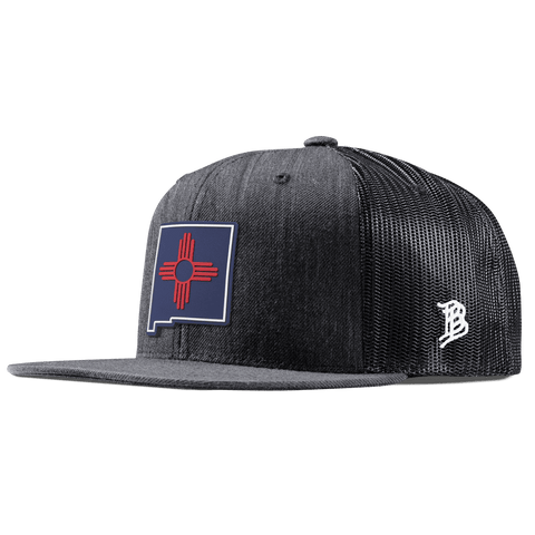 New Mexico Patriot Series Flat Trucker Charcoal
