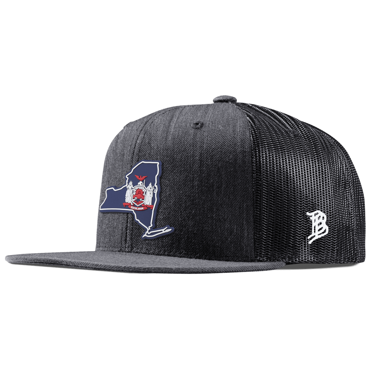 New York Patriot Series Flat Trucker Charcoal