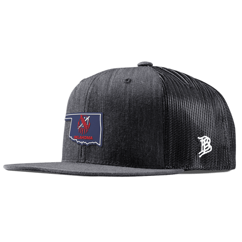 Oklahoma Patriot Series Flat Trucker Charcoal