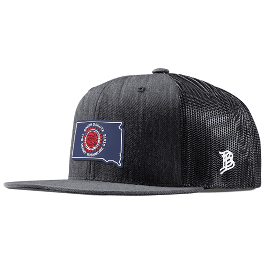 South Dakota Patriot Series Flat Trucker Charcoal