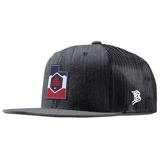 Utah Patriot Series Flat Trucker Charcoal