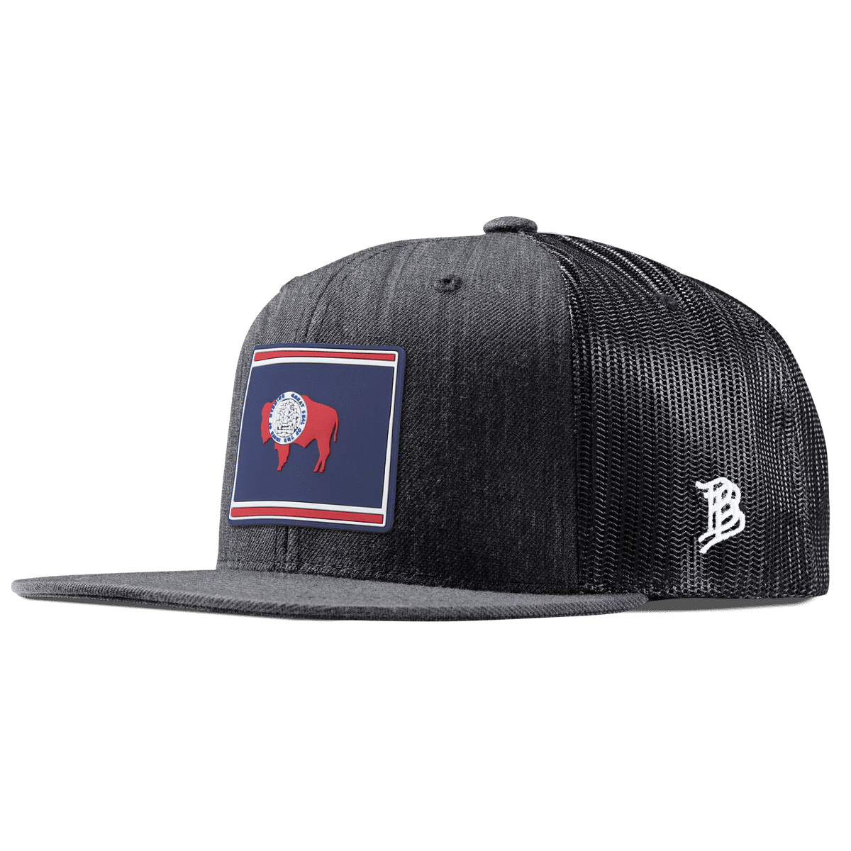 Wyoming Patriot Series Flat Trucker Charcoal