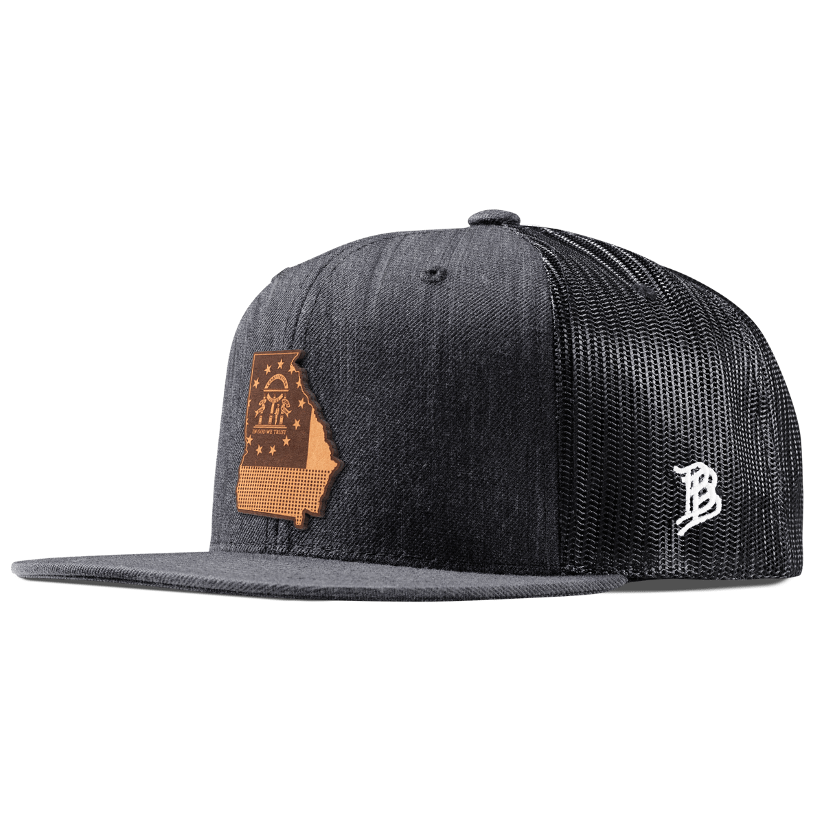 Georgia 4 Flat Trucker Charcoal