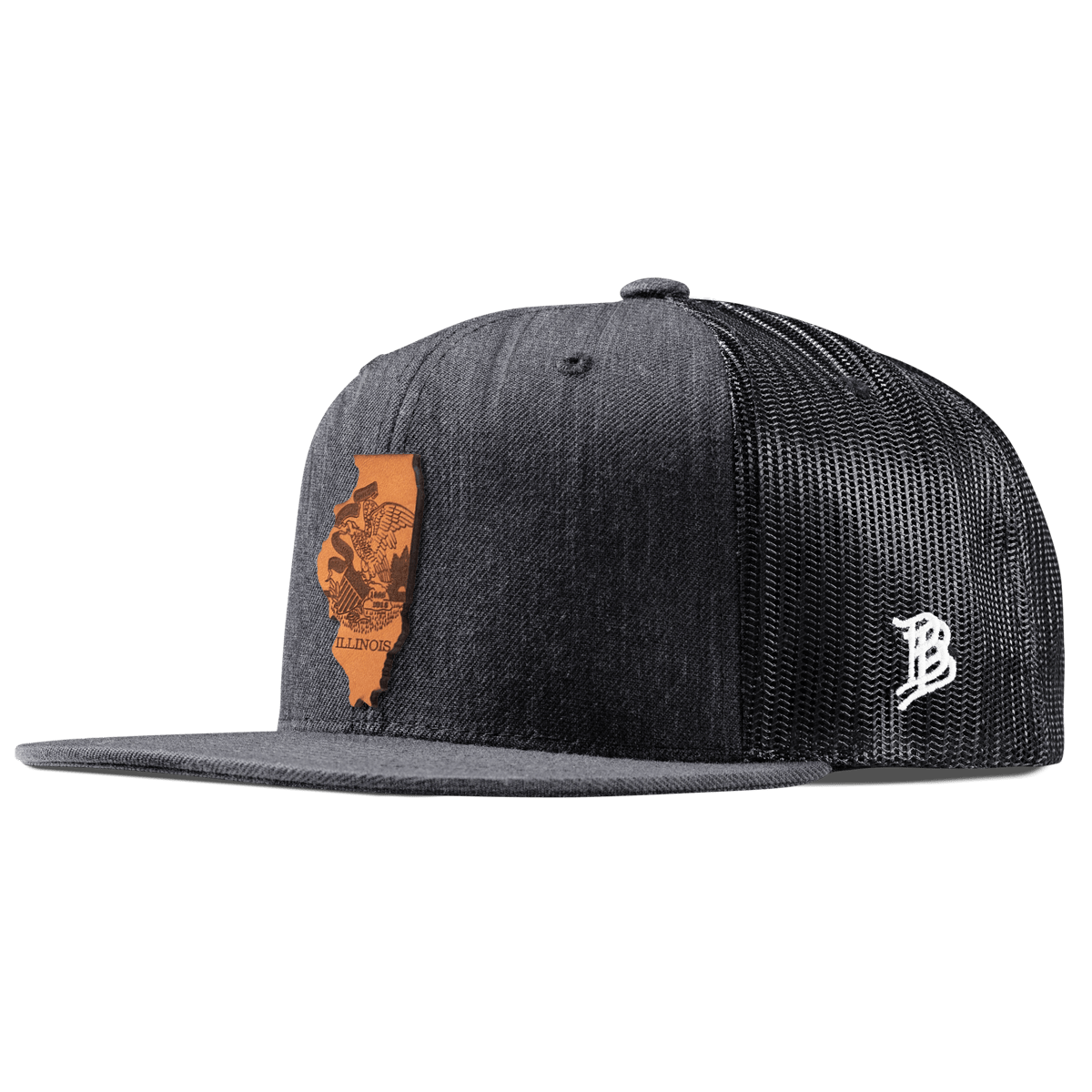 Illinois 21 Flat Trucker Charcoal