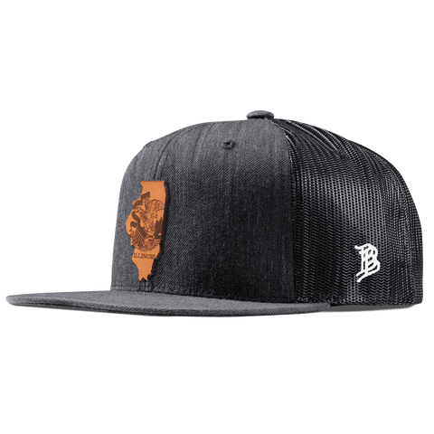 Illinois 21 Flat Trucker Charcoal