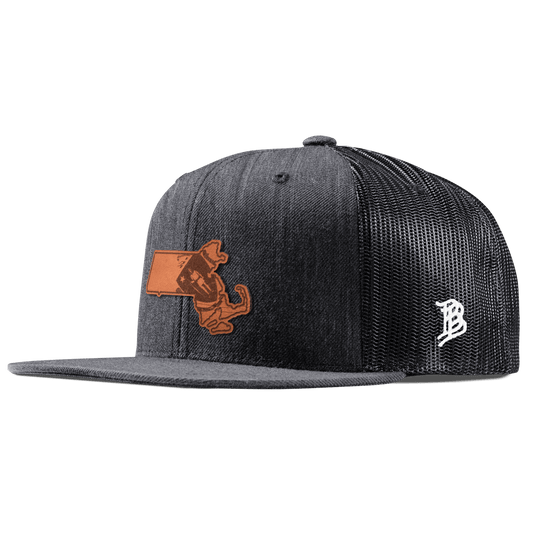 Massachusetts 6 Flat Trucker Charcoal