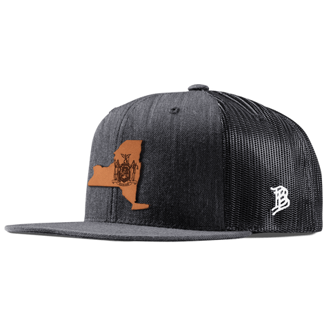 New York 11 Flat Trucker Charcoal