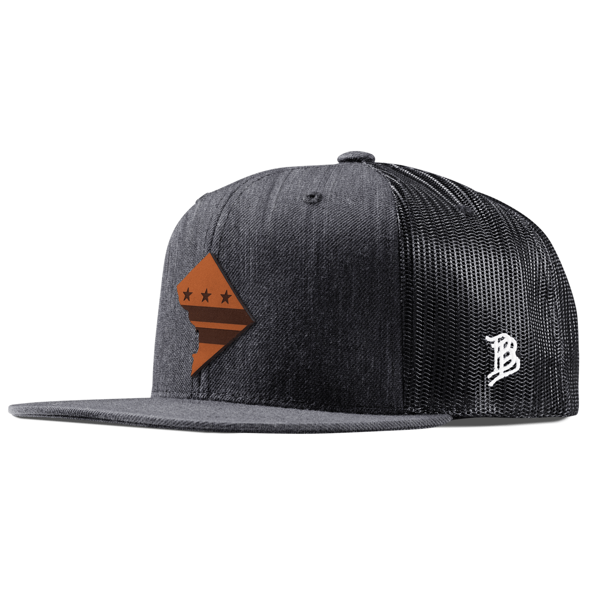 Washington DC Flat Trucker Charcoal