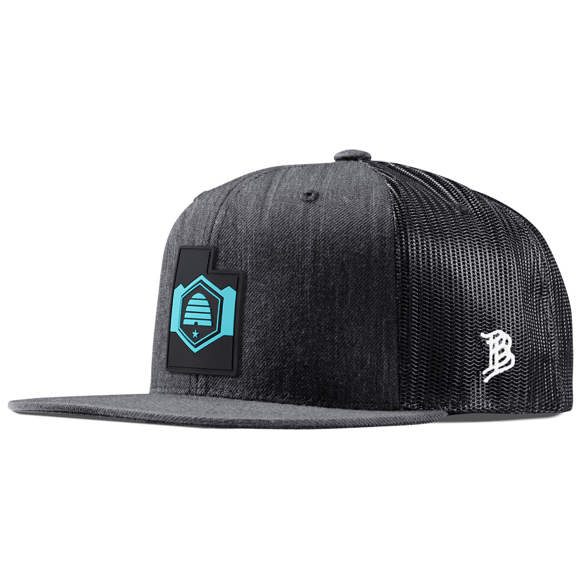 Utah Turquoise Flat Trucker