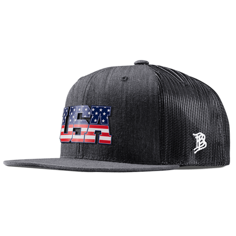 USA Tradition Flat Trucker Charcoal 