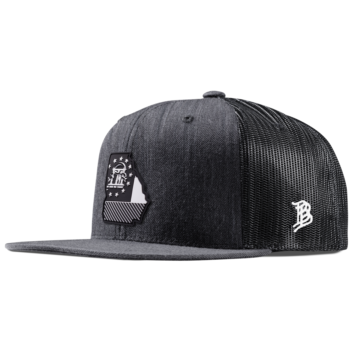 Georgia Vintage Flat Trucker  Charcoal