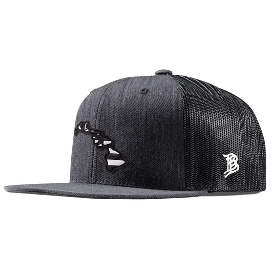 Hawaii Vintage Flat Trucker  Charcoal