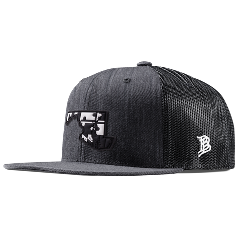 Maryland Vintage Flat Trucker  Charcoal