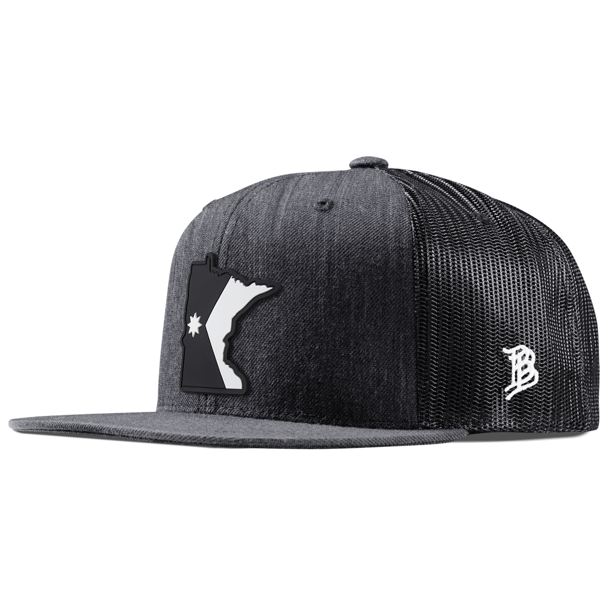 Minnesota Vintage Flat Trucker  Charcoal