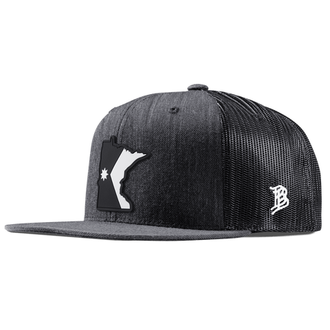 Minnesota Vintage Flat Trucker  Charcoal