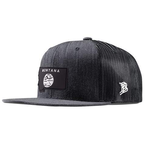 Montana Vintage Flat Trucker  Charcoal