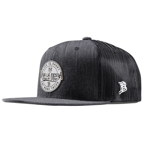 Branded Fiesta Flat Trucker Charcoal