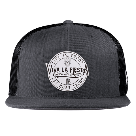 Branded Fiesta Flat Trucker Charcoal