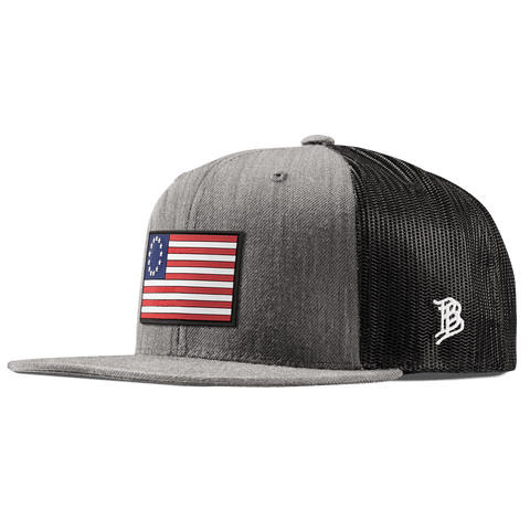 1776 PVC Flat Trucker Heather Gray