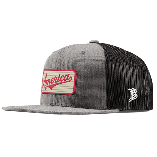 America Badge Flat Trucker