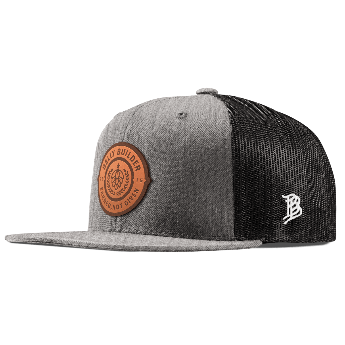 Belly Builder Flat Trucker Heather Gray