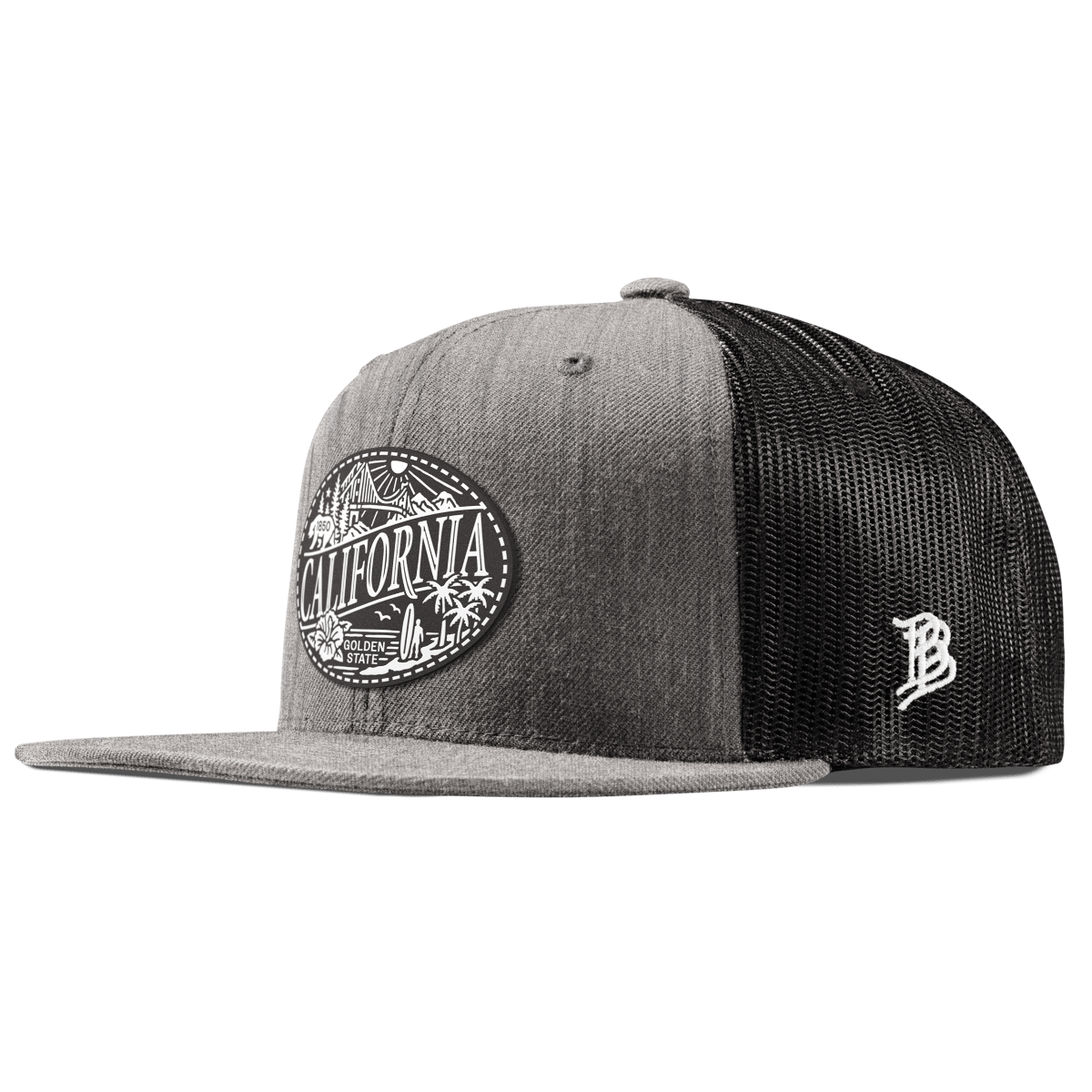 California Traveler Flat Trucker Heather Gray