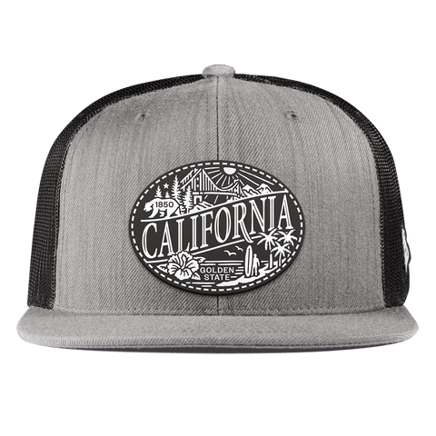 California Traveler Flat Trucker Heather Gray