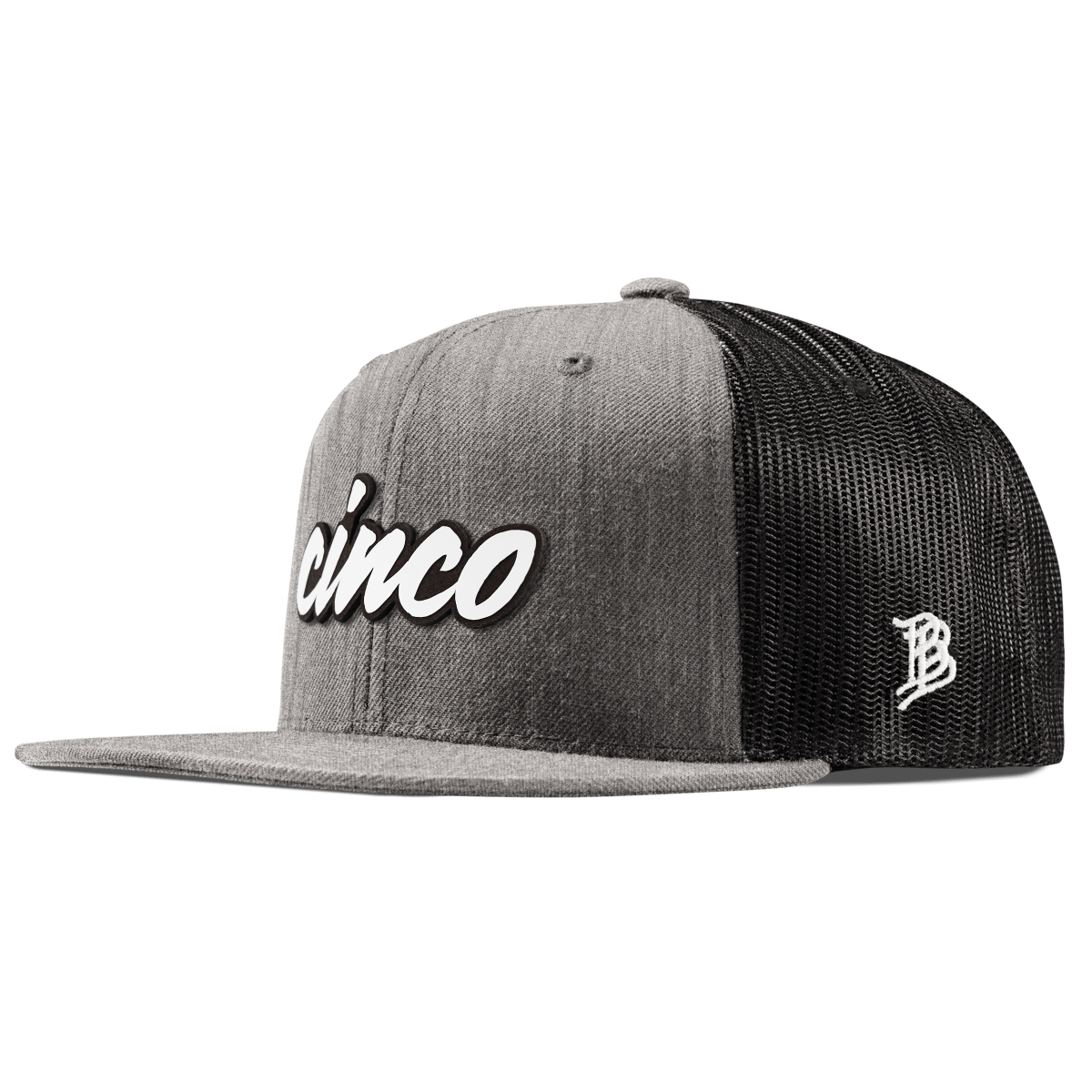 Cinco Script Flat Trucker Heather Gray