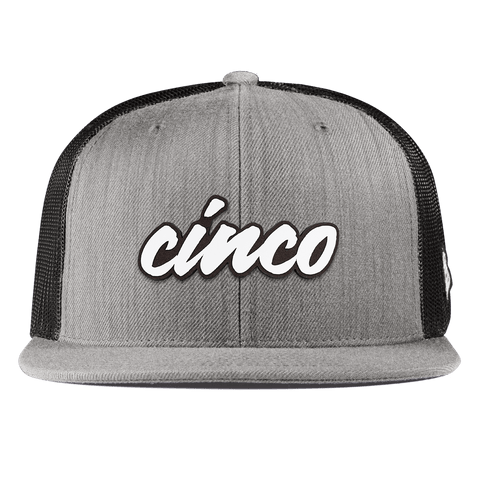 Cinco Script Flat Trucker Heather Gray