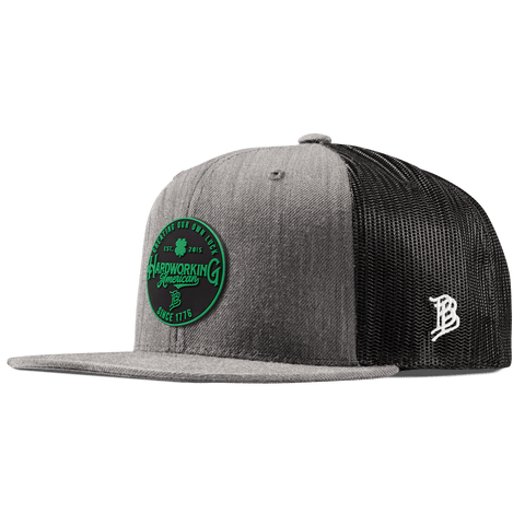 Create Your Luck Flat Trucker Heather Gray