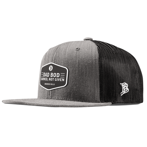 Dad Bod Flat Trucker Heather Gray