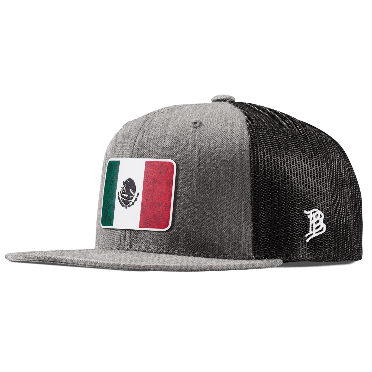 Fiesta Flag Flat Trucker Heather Gray