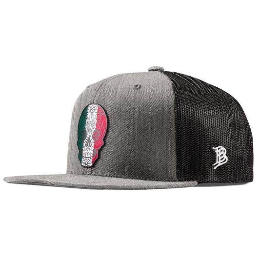 Fiesta Sugar Skull Flat Trucker Heather Gray