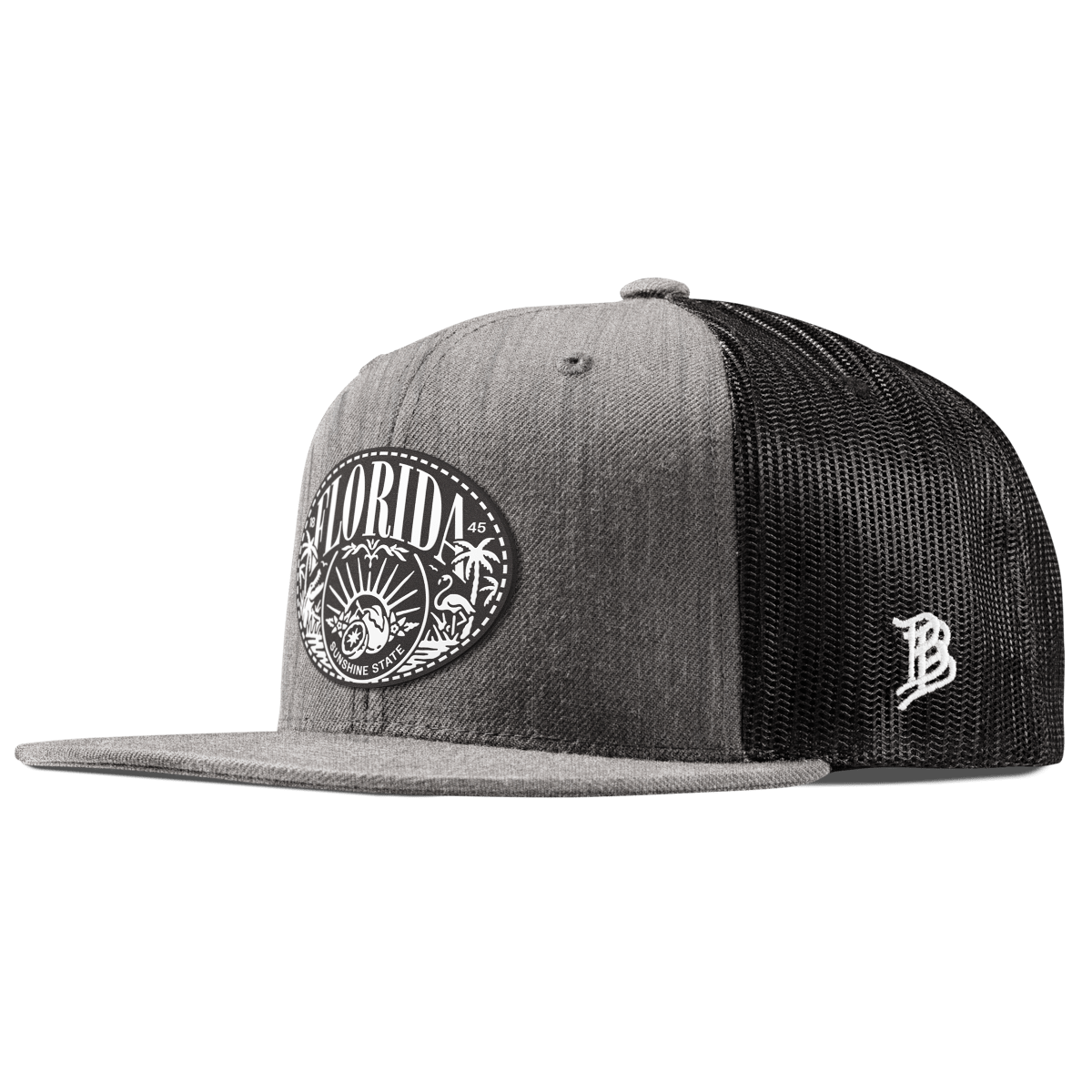 Florida Traveler Flat Trucker Heather Gray