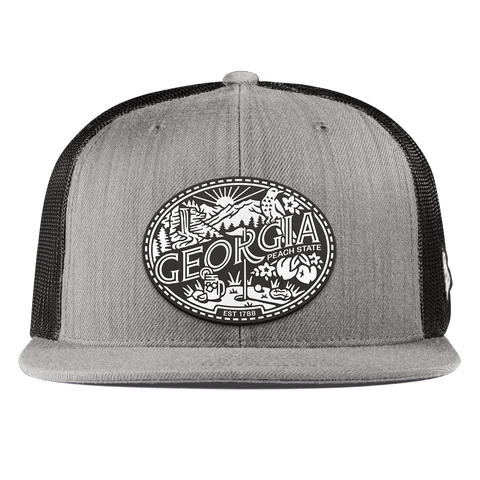 Georgia Traveler Flat Trucker Heather Gray