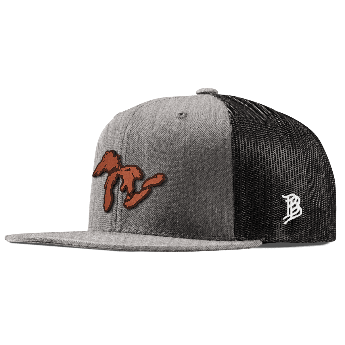 The Great Lakes Flat Trucker Heather Gray