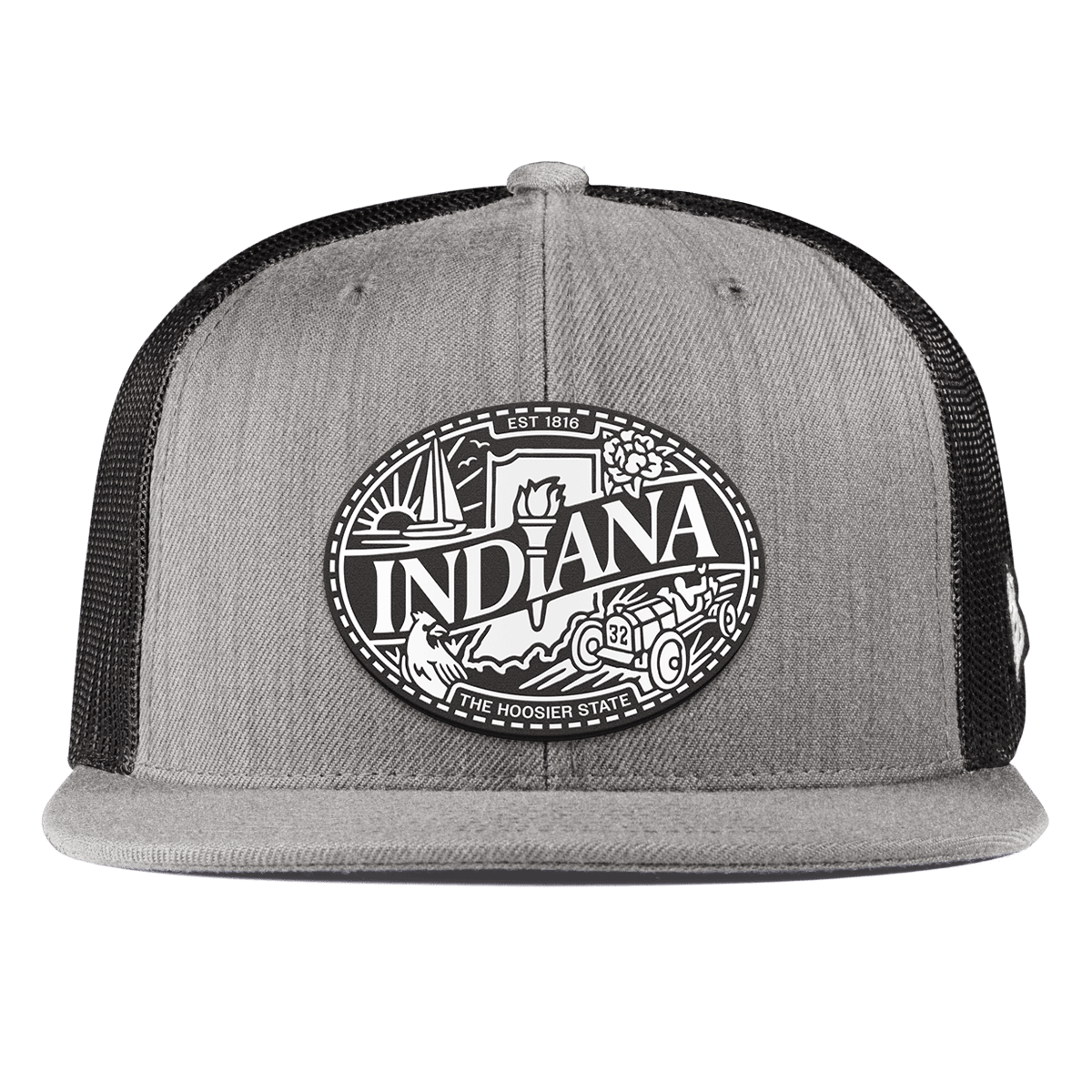 Indiana Traveler Flat Trucker Heather Gray