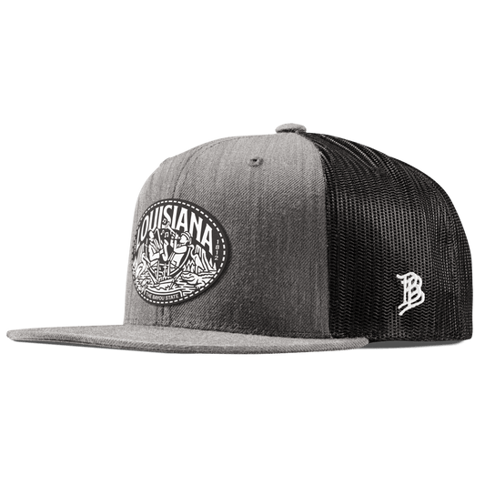 Louisiana Traveler Flat Trucker Heather Gray
