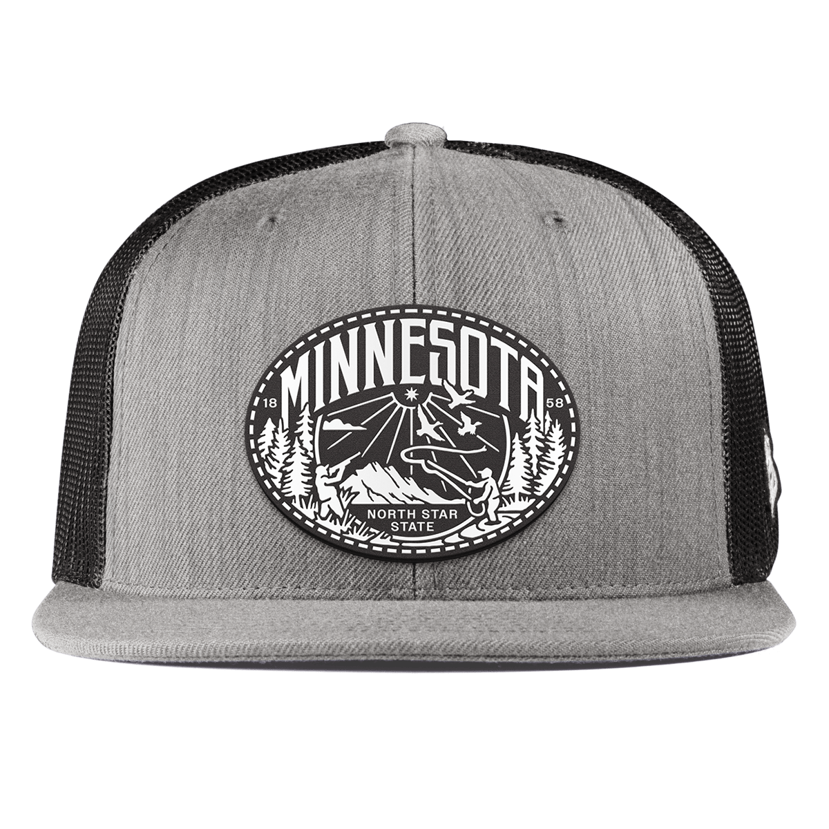 Minnesota Traveler Flat Trucker Heather Gray